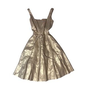 NEW Lauren Ralph Lauren Gold Cocktail Special Occasion Dress Wedding Bridal